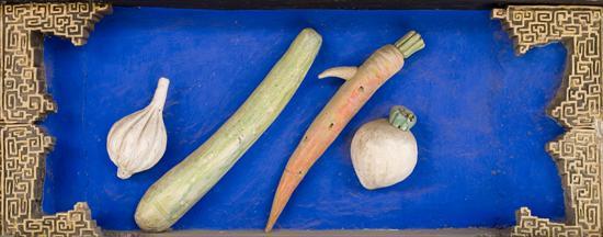 博古柱堵-蒜、洋蔥、大黃瓜、胡蘿蔔、蘿蔔
